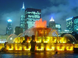 Buckingham Fountain, donated to Chicago in 1927 by Kate Buckingham Buckingham fountai galleryfull.jpg