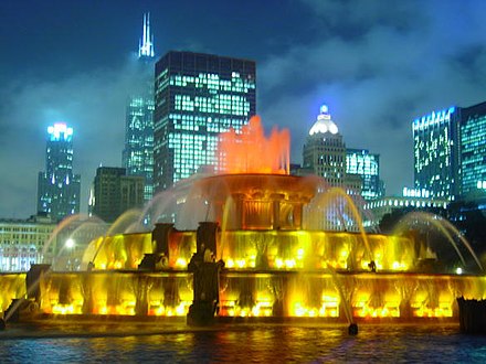 Buckingham Fountain, donated to Chicago in 1927 by Kate Buckingham