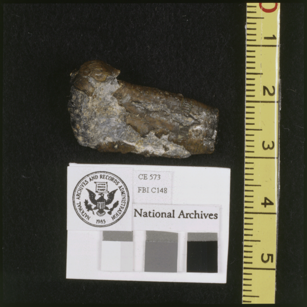 File:Bullet recovered from General Edwin Walker's house following the attempt on his life, CE573.png