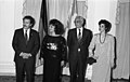 Raquel Blandón de Cerezo, junto al presidente Cerezo, en Alemania Occidental.