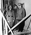 Adolf Hitler (right) and Benito Mussoline (left) at the viewing of the assassination shak by the Colonel von Stauffenberg in the "Wolfsschanze" (Eastern Prussia) on the 20 July 1944