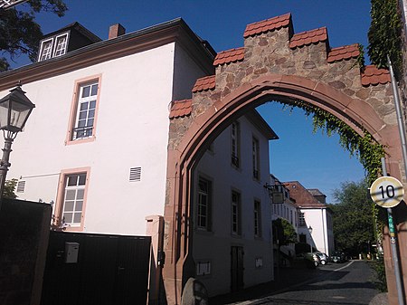 Burganlage Dieburg Zugang Innenhof