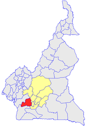 Dipartimento di Nyong e Kéllé – Mappa