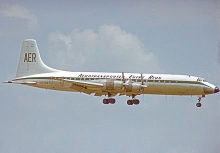 CC.106 of Aerotransportes landing at Miami in 1976