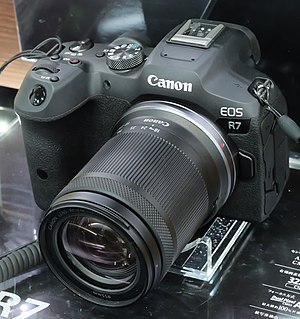 <span class="mw-page-title-main">Canon EOS R7</span> APS-C mirrorless interchangeable-lens camera