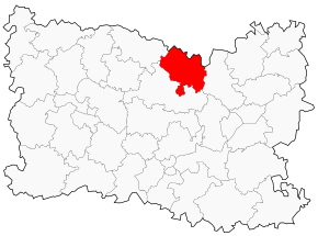 Kanton na mapě departementu Oise