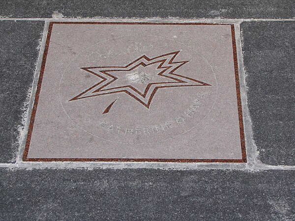 O'Hara's star on Canada's Walk of Fame