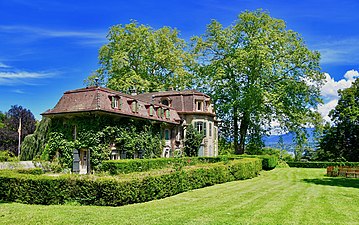 Le château de Penthes abritant le musée des Suisses dans le monde.
