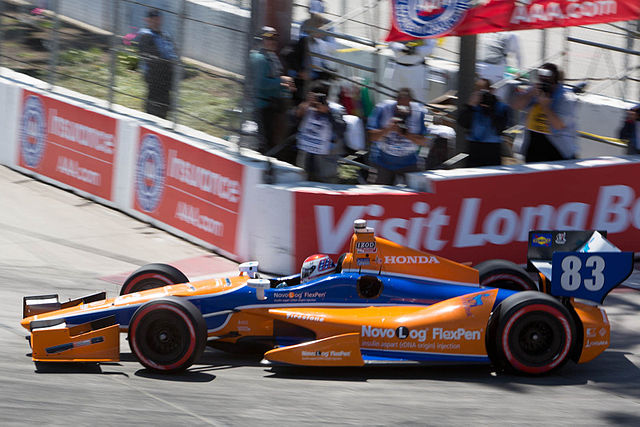 Charlie Kimball at the 2012 Toyota Grand Prix of Long Beach.
