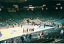 Inside of the Coliseum prior to the Hornets game with the Indiana Pacers on April 9, 2000. CharlotteColiseum2000.jpg