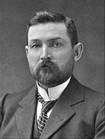 Chris Watson, first federal Labour Party leader as of two months after the election, and would later be Prime Minister in 1904. ChrisWatsonBW crop.jpg