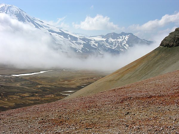 Colorful ash in the Valley of Ten Thousand Smokes