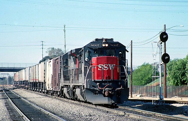 SSW GE B40-8 8067 in Colton, California