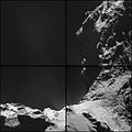Comet 67P on 18 October 2014 NavCam montage.jpg