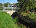 Einbogige Sandsteinquaderbrücke