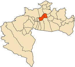 District de Biskra - Carte