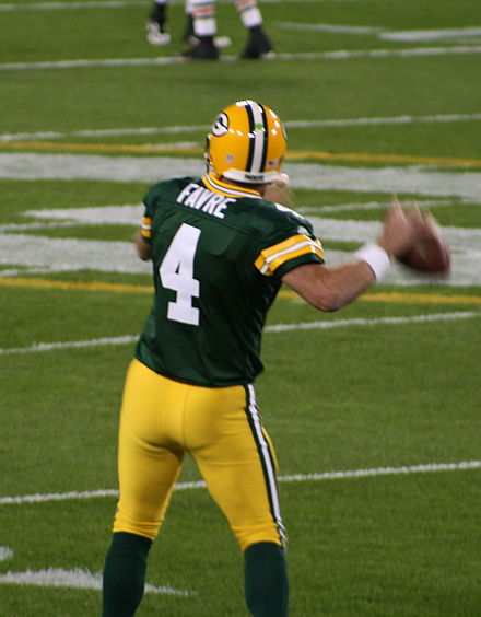 Packers great Brett Favre played for 16 years in Green Bay. He had his No. 4 jersey retired by the Packers in 2015.