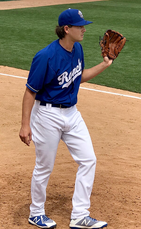 Dean Kremer with the Quakes