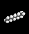 Raumfüllendes Molekülmodell von Dekan