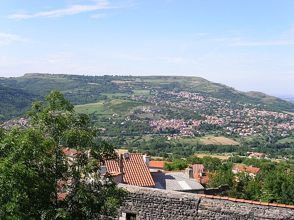 View of the Gergovia plateau