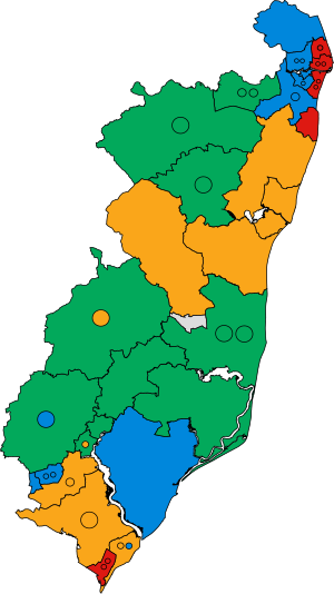 East Suffolk UK ward map 2023.svg