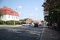 Čeština: Východní pohled do ulice Gen. Klapálka v Kladně, okr. Kladno. English: East view of Gen. Klapálka street in Kladno, Kladno District.