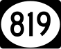 Puerto Rico Tertiary Highway 819 marker