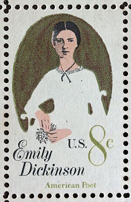 Emily Dickinson commemorative stamp, 1971