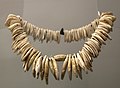Animal tooth necklace from the necropolis of Is Loccis-Santus, Sardinia