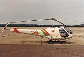 Учебный F28F компании Universal Helicopters, 1988 год.