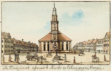 Erlangen Hugenottenkirche um 1790 001.JPG