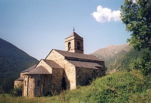 Sant Feliu de Barruera vista desde el nordeste