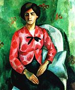 Portret van Elizabeth Sergejevna Potehinoj, 1910