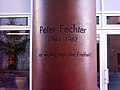memorial for Peter Fechter, inscription