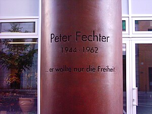 Peter Fechter: Antefatto, Morte, Commemorazione