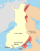 Territoires cédés par la Finlande à l'Union soviétique