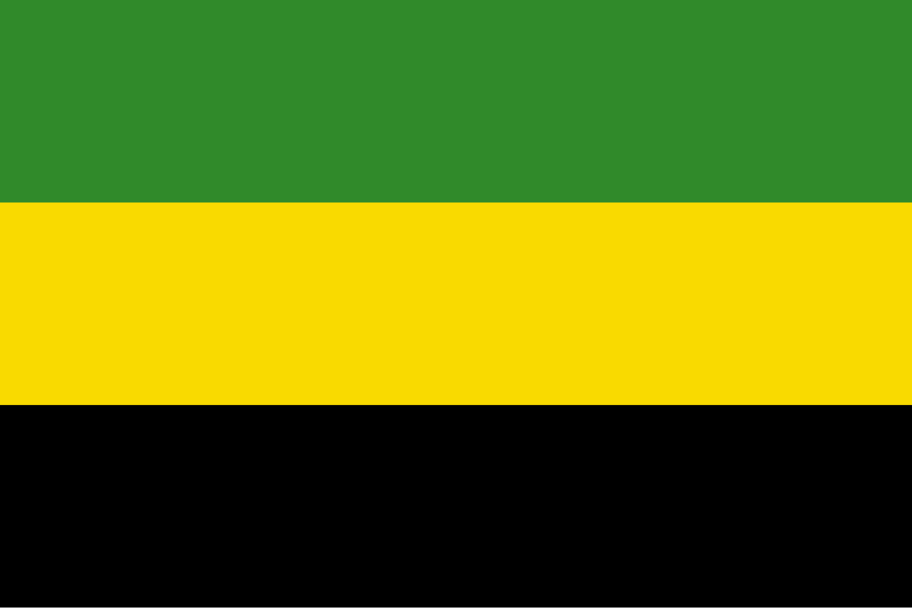 green-yellow-black-triband