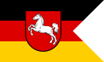Flag of Lower Saxony (state ensign).svg