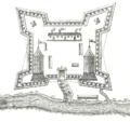 Fort Saint-Jean sur Richelieu dans les années 1750.
