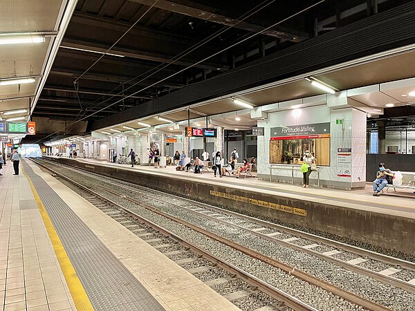 View from Platform 2 in 2021