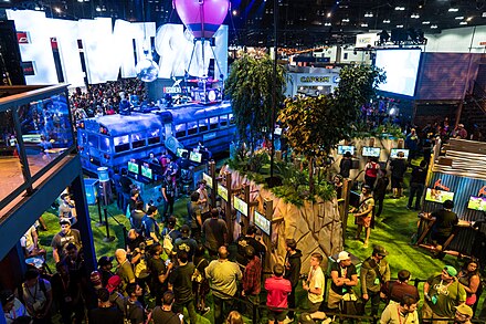 Epic's Fortnite exhibition space at E3 2018