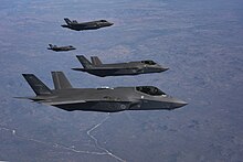 Four No. 3 Squadron F-35As in 2023 Four No 3 Squadron RAAF F-35As during Talisman Sabre 2023.jpg