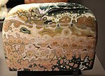 "Ocean Jasper" (not, strictly, a jasper, but a highly silicified rhyolite or tuff) Analalava District Madagascar, polished slab