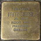 Stolperstein für Fritz Siegel