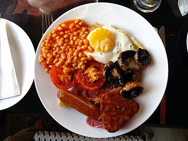 British full breakfast