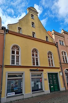 Das Geburtshaus der Malerin Elisabeth Büchsel in der Altstadt von Stralsund (Ossenreyerstr. 6)