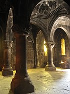 Arches in the Armenian monastery of Geghard.