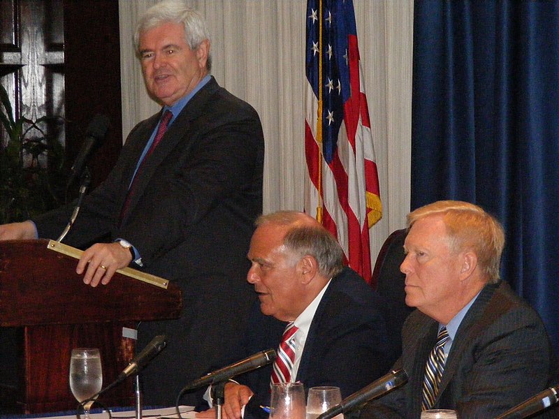 File:Gingrich Talks about Infrastructure Solutions (3672521040).jpg