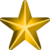 Gold service star ribbon device