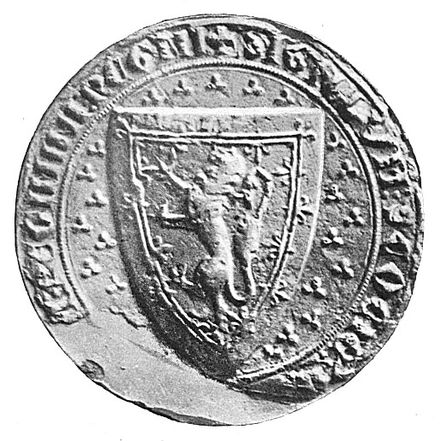 The Great Seal of Scotland used by the government of the realm after the death of King Alexander III